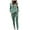 Green, variant on Fesfesfes Women Hooded Solid Color Leisure Time Hood Sweater Athletic Wear Long Sleeves Suit