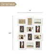 thumbnail image 6 of 9 Openings Large Family Clearance Photo Frame 18" x 18" Wall Hanging, 6" x 4" Pictures, White, 6 of 9