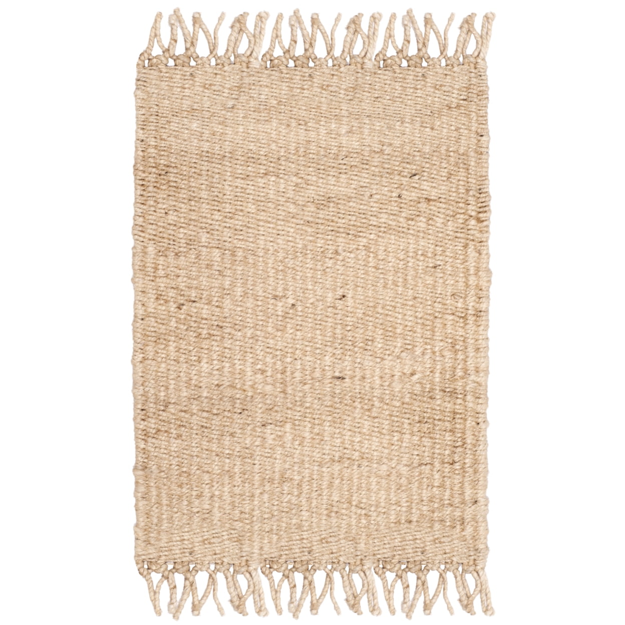 SAFAVIEH Natural Fiber Clara Braided Jute Runner Rug, Ivory, 2'6" x 10'