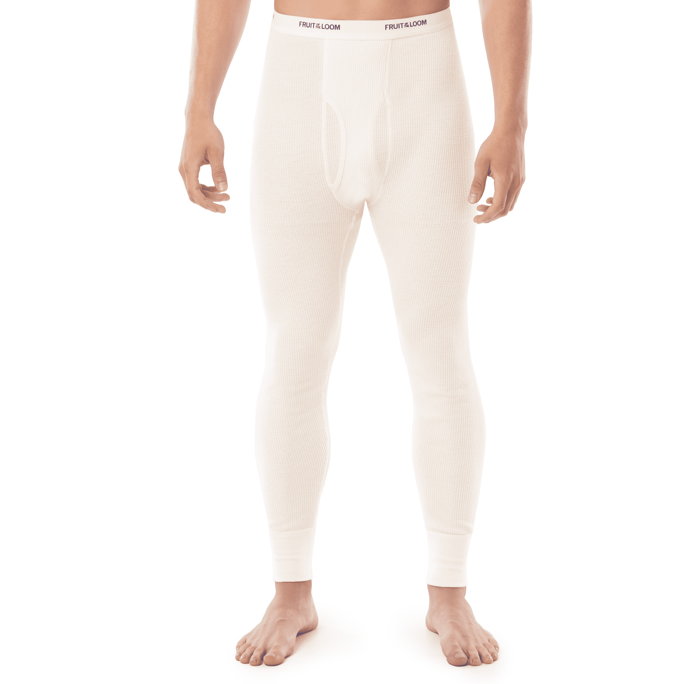 Fruit of the Loom Men's Thermal Waffle Underwear Bottom, 2-Pack, Sizes S-5XL