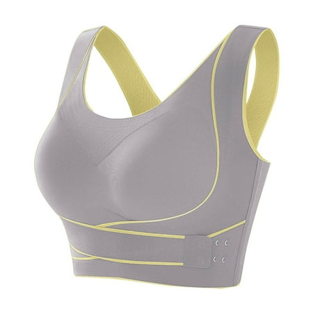 LLYWEY Women Bras Push up Discounts Push up Bras Women Ladies Longline Bra Style-955 Women Back-Smoothing Bra Feature Adult Female Bralette Sports Bras Gray 42B