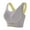 Gray, variant on Women's Running Sports Bra Reflective Details,Women Fashion Side Buckle Yoga Underwear Waistcoat Traceless Together Everyday Bras Black XXL