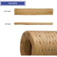 thumbnail image 3 of HAMUIERS Raffia Ribbon for Gift Wrapping, Packing Paper Twine Ribbon, Craft Ribbon for Crochet - 1/4'' Wide, 109 Yards, 3 of 6