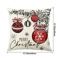 thumbnail image 3 of Floleo Christmas Pillow Covers 18×18 Inch, Farmhouse Christmas Pillow Covers Christmas Pillow Cases, for Sofa Couch Christmas Decorations Throw Pillow Covers, 3 of 6