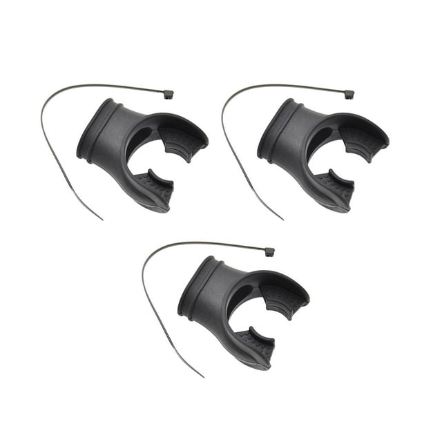 Boquilla reguladora de buceo con lazo regulador, boquilla cómoda para buceo, 3 uds. Negro