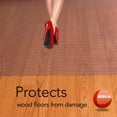 thumbnail image 2 of Resilia - Clear Vinyl Plastic Floor Runner/Protector for Hard Floors - Decorative, Dual Pad Pattern, (48 Inches Wide x 12 Feet Long), 2 of 9