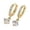 Gold, variant on Elegant Earrings for Everyday Wear Featuring Zirconia Stones and Lightweight Metal Construction for All Day Comfort, 1.4 cm, Silver