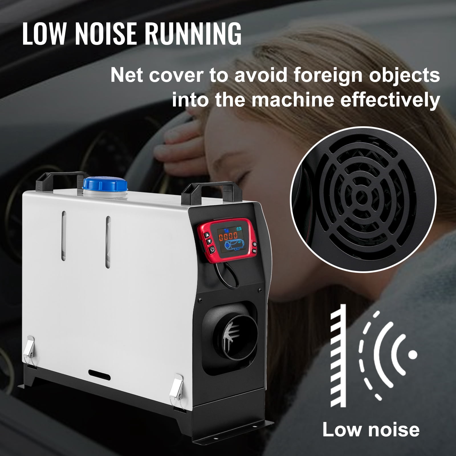 VEVOR Diesel Air Heater All in One, One Air Outlet, Diesel Heater 12V 5KW,  Fast Heating, Diesel Parking Heater - Walmart.com