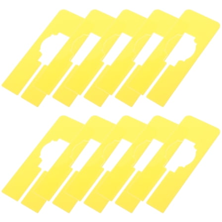 HONMEET 10Pcs Hanger Separators for Closet Clothes Size Dividers Plastic Rectangular