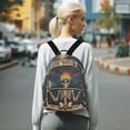 thumbnail image 7 of FORMRS Mini Backpack Purse for Women Quilted Travel Daypack Casual Shoulder Bag, Skeleton with Rainbow, 7 of 7