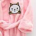 thumbnail image 6 of Boys Girls Kids Thick Coral Fleece Bathrobe,Warm Cozy Hooded Robe with Adjustable Belt,Cute Print,for Boys Girls Toddlers 2-12T for Cold Weather Kids Pajamas,Pink,Size 5-6T, 6 of 6
