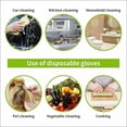 thumbnail image 5 of Guantes de vinilo resistentes, no estériles, sin polvo y sin látex para uso industrial, aptos para alimentos, agarre texturizado ambidiestro, 5 of 5