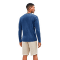 thumbnail image 4 of Men's Long-Sleeve Henley Shirt with Button Front, Casual Washed Vintage T-Shirt, 4 of 4