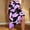 Purple, variant on Dianli Gifts Skirt Maxi Skirts Women's Floral Print A Line Long Skirt Elastic Waist Drawstring Irregular Hem Lightweight Breathable Cotton Linen Pull On Vacation Beach Skirt