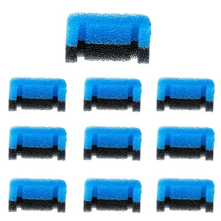 Genligt 10 Pack Sponges Foam Filters, for Round and Cubic Stainless Steel Top Cat Fountain, Upgraded Pet Fountain Filter Replacement