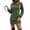 Army Green, variant on Womens Sweater Dress Short Sleeve Autumn and Winter Woolen Dress 2023 Fashio Loose Relaxed Knitted Dress Sweater Dress for Women Khaki Size M