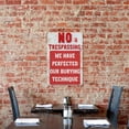 thumbnail image 7 of DIPQIM No Trespassing Sign Halloween Funny Metal Tin Sign-We Have Perfected Our Burying Technique- Retro Wall Decor Yard Signs, 8 x 12 Inch, 7 of 7