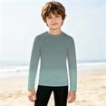 thumbnail image 2 of YAYUBA Girls Long Sleeve Swimsuit Upf 50+ Sun Protection Rash Guard Swim Shirt Quick Dry Youth Water Shirts for Beach Pool, 2 of 6