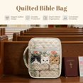 thumbnail image 6 of ZUXONGSY Cat Pansy Print Bible Case for Women Quilted Bible Carrier Sturdy Scripture Bag with Handle Journal Case for ChuZU, 6 of 7