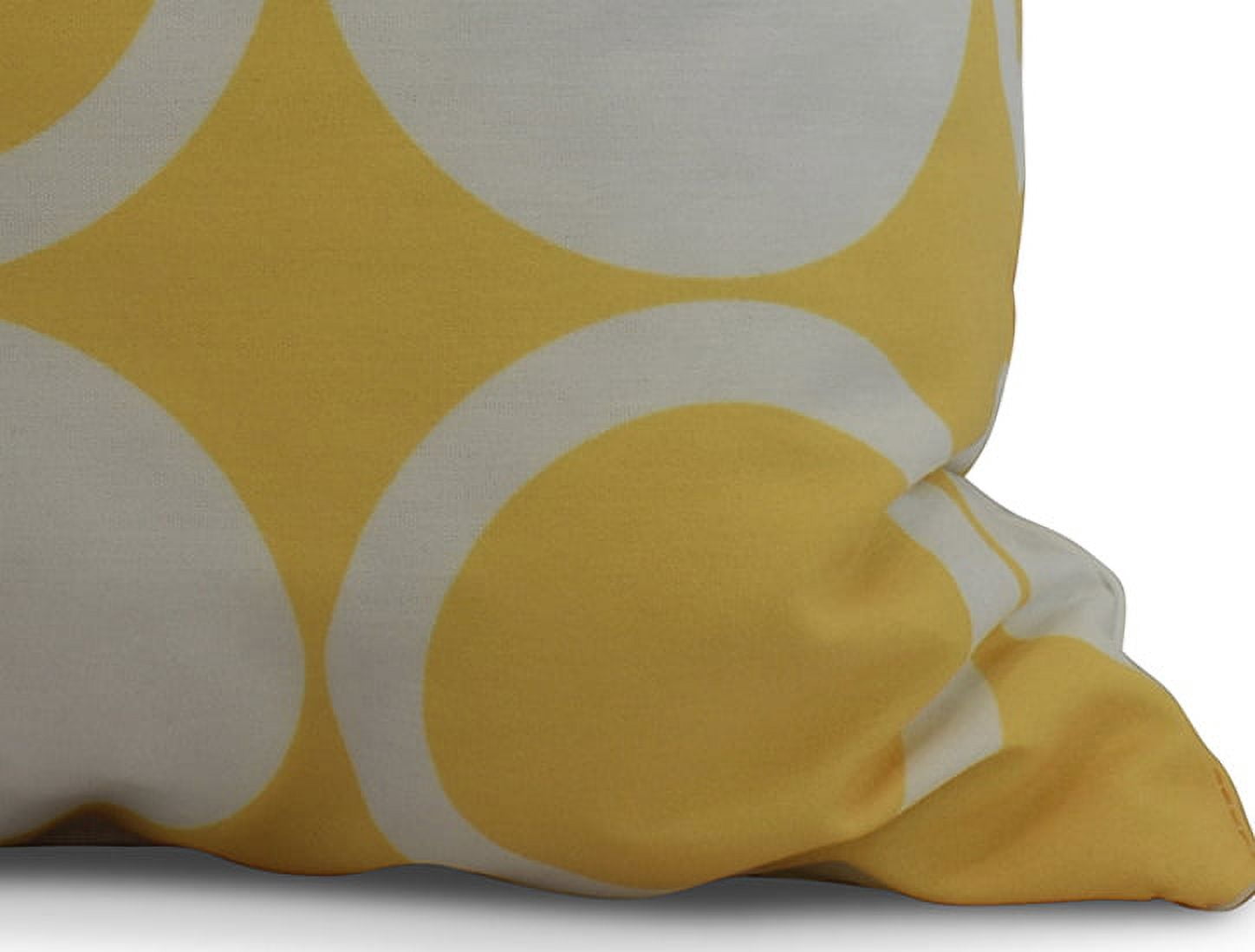 Simply Daisy, 20 x 20 Inch, ModCircles, Geometric Print Pillow, Yellow