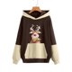 thumbnail image 4 of Blusa de manga larga con estampado navideño informal a la moda para mujer, suéter con bolsillo, sudaderas con capucha Fridja bvmnju5892, 4 of 6