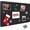 Black, variant on Large Bulletin Board - Foldable 24x18 Inches Cork Board Alternative with 20 Push Pins, Self-Adhesive Felt Bulletin Board for Wall, Home Office Classroom Decor Pink,24" x 18"