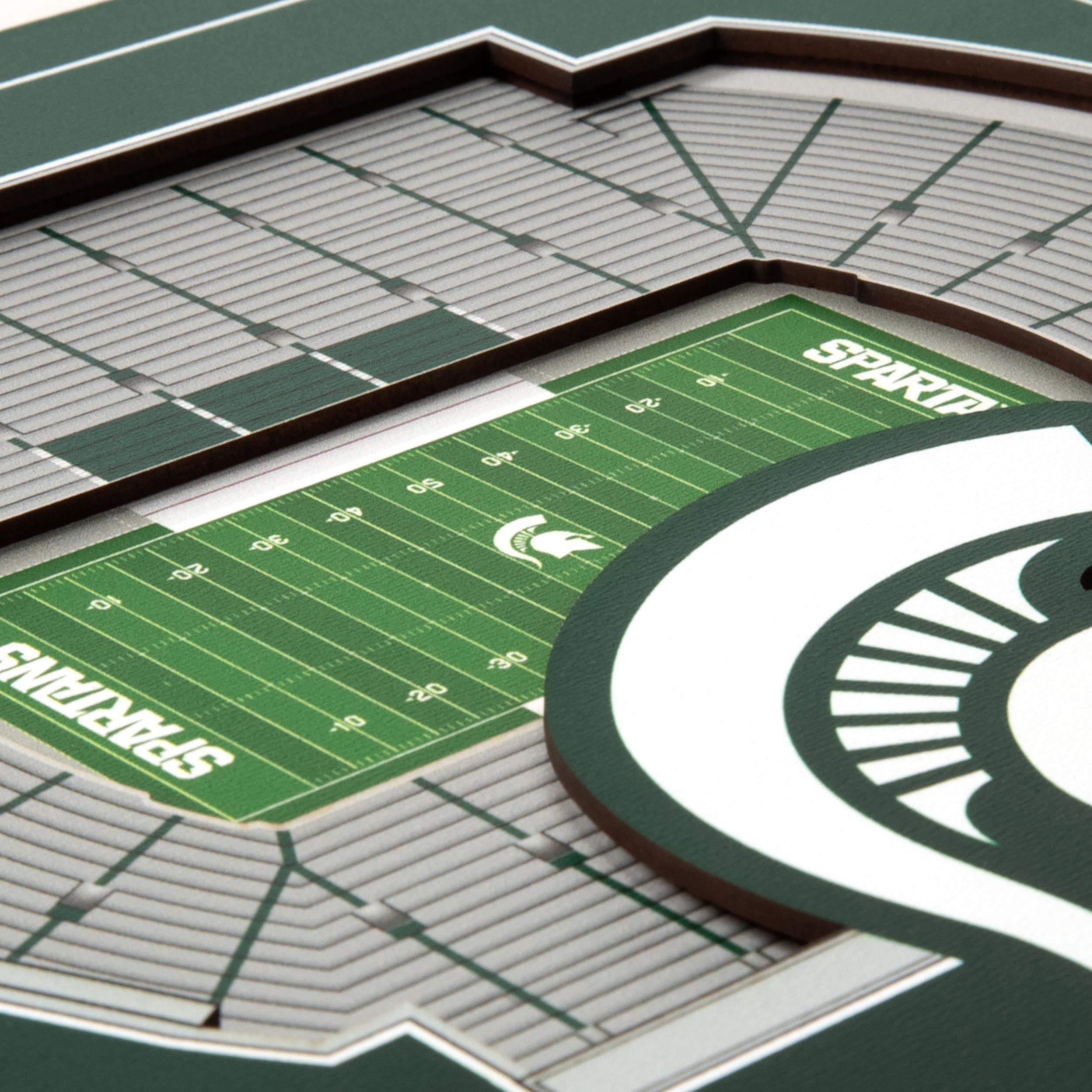 YouTheFan NCAA Michigan State Spartans Stadium Series 3D Wall Art