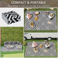 thumbnail image 4 of Outsunny Reversible Outdoor RV Rug, Black & White, 6' x 9', Waterproof, UV Resistant, 4 of 9