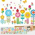 thumbnail image 1 of Fridja Summer Savings Flowers Wall Decal Sticker Vinyl Removable Peel Off Plants Floral Wall Decor for Bedroom Living Room Nursery Wall Decor Sticker for Home Office, 1 of 6