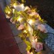 thumbnail image 3 of Guirnalda de luces solares con rosas, impermeable, 5 m, 50 luces LED, flores artificiales, decoración floral para jardín, patio, valla, exterior., 3 of 6