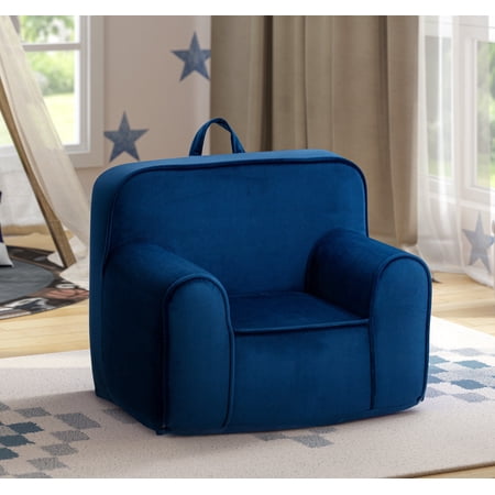 Olive & Opie Kuddlez Kids/Toddlers Foam Chair with Washable Cover, Blue