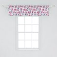 thumbnail image 2 of Floral Window Valance, Graphics of Camellias Gardenias on Branches, Curtain Valance for Kitchen Bedroom Decor with Rod Pocket, 54" X 12", Mauve Pale Pink White, by Ambesonne, 2 of 2