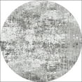 thumbnail image 5 of BERTHMEER Abstract Round Area Rugs 4'x4' Washable Rugs for Office Living Room Dining Room Non-slip, Gray, 5 of 7