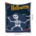 thumbnail image 3 of Manta de franela con estampado de Halloween, manta tipo chal para todas las estaciones, manta para aire acondicionado, 3 of 5