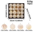 thumbnail image 3 of Eolstice Velvet Christmas Ball Ornaments, Flocked Balls with Glitter Embossed Details, Holiday Tree Hanging Festive Decor for Home, Party, Indoor, 3 of 5
