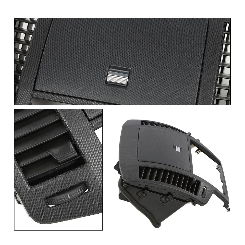 PIT66 Center Dash Radio Bezel Storage Cubby Vents Black Fit for 2005 2006 Nissan Altima