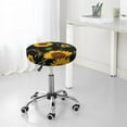 thumbnail image 7 of Fotbe Sunflowers3 Stool Covers Round,Waterproof Round Bar Stool Covers Bar Chair Covers Washable Stool Cushion Slipcover for 12-14 Inch Chair-12 inch, 7 of 7