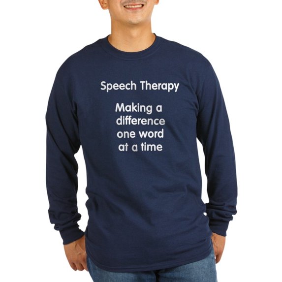 CafePress - Speech Therapy - Long Sleeve Dark T-Shirt