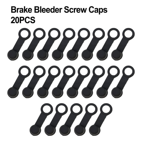 Brake Bleeder Screw Cap Grease Zerk Fitting Cap Rubber Dust Cover black
