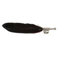 thumbnail image 6 of fenteer 3xWomen's Feather Brooch Pins Wedding Party DIY Bridegroom Bridal Decor Black 3 Pcs, 6 of 8