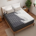 thumbnail image 2 of lemontalking 12 Inch King Gel Memory Foam Hybrid Mattress Pocket Spring In A Box Medium Firm, 2 of 7