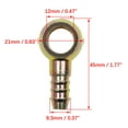 thumbnail image 4 of REGALWOVEN 8mm ID Hose Barb 12mm Banjo Fitting Fuel Brake Line Adapter Connector for Motorcycle Car, 4 of 4