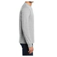 thumbnail image 3 of Mafoose Mens Long Sleeve Essential T-Shirt Ash 4X-Large, 3 of 6