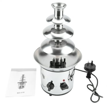 4 Tiers Electric Chocolate Melting Machine Fondue Maker Fountain AU Plug 220V