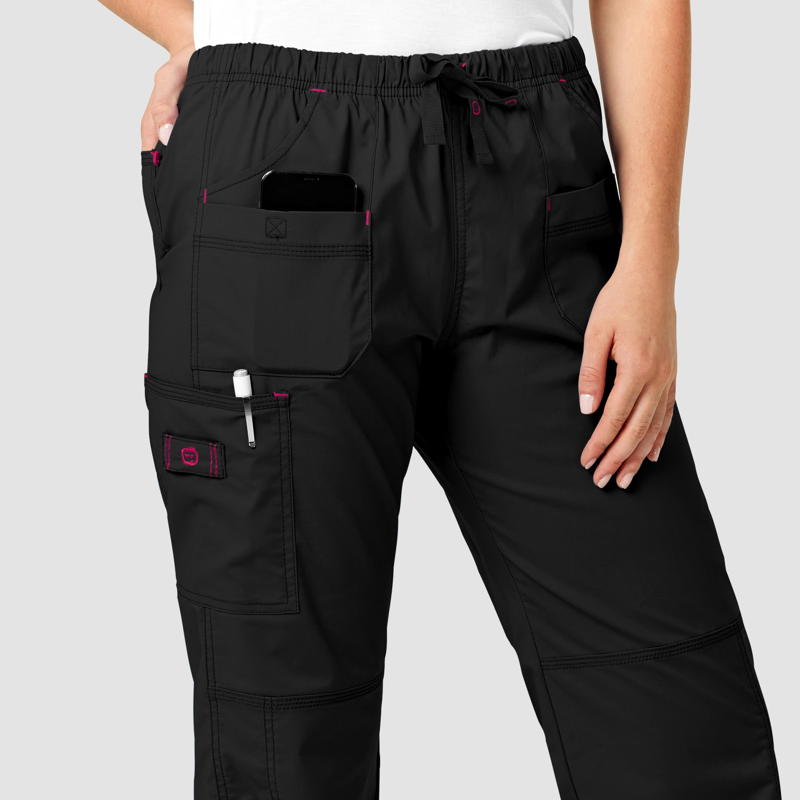 Nike Sports - Pantaloni cargo multitasche marroni e color ruggine