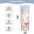 thumbnail image 2 of Haosy Plastic Flower Vase 11.8 inch Tall Clear Cylindrical Vases for Centerpieces Home Wedding Decor Cute Bunny Read Book, 2 of 6