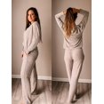 thumbnail image 6 of Avidlove Women Pajama Sets Long Sleeve Pjs Soft Pullover Top and Pants Loungewear Cozy Lounge Set with Pockets, 6 of 7