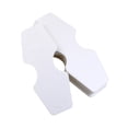 thumbnail image 3 of 100 tarjetas de papel kraft en blanco para exhibir collares y pulseras, soportes colgantes para exhibir joyas (blanco), 3 of 7