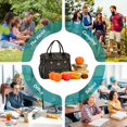 thumbnail image 6 of Medium Cooler Bag Lunch Bag Portable Meal Bag Work Meal Bag Outdoor Meal Bag Travel Meal Bag Picnic Meal Bag Going Out Meal Bag Christmas Pattern Cute, 6 of 6