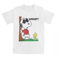 thumbnail image 1 of Camiseta de algodón de anime para hombre y mujer, Snoopy, JOE COOL, The Peanuts, Charlie Brown, ropa, camisetas vintage para adultos, 1 of 4